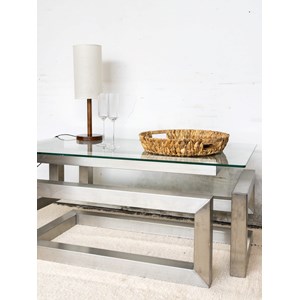 Table basse métal et verre n°64