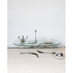 Table basse métal et verre n°65