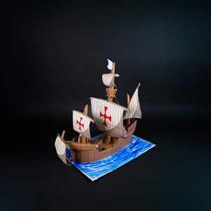 Maquette de bateau santa maria