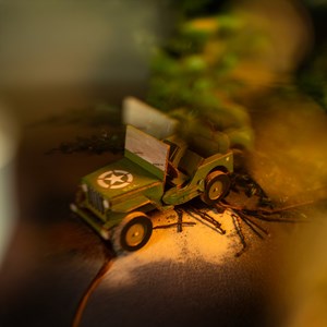 Maquette véhicule du débarquement géant