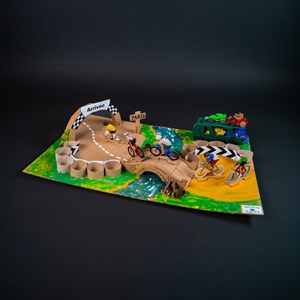 Maquette en carton de kit circuit