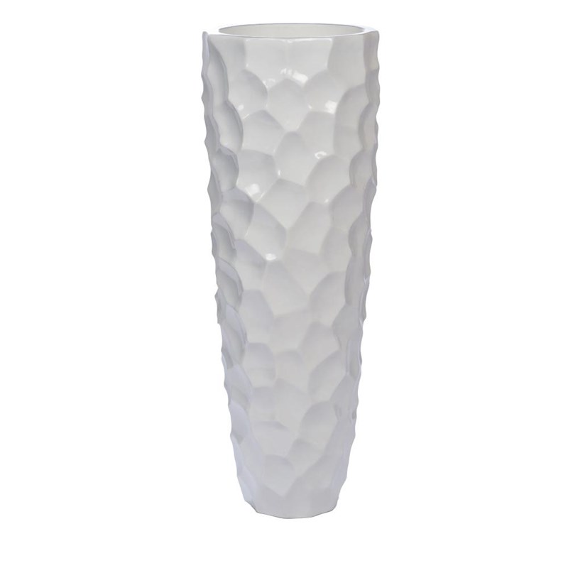 Vase cactus 120 cm blanc