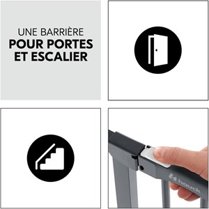 Barrière clear step autoclose 2 noir