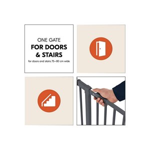 Barrière clear step 2 dark grey