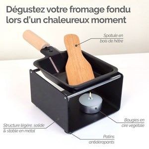 Raclette à la bougie - 1 personne