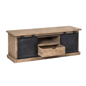 Meuble tv bois de manguier et métal