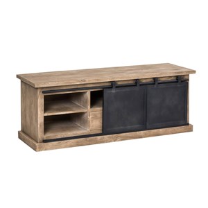 Meuble tv bois de manguier et métal