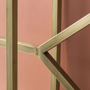 Console en manguier et métal