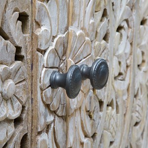 Buffet enfilade en manguier blanchi