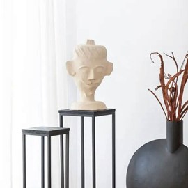 Sculpture buste en papier mâché