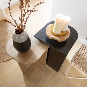 Table basse gigogne en bois de manguier