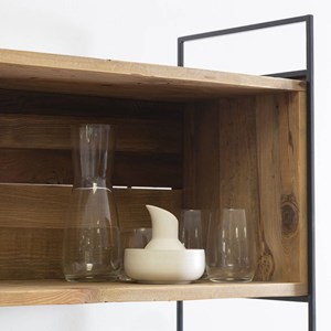 Bibliothèque en bois recyclé 90 cm