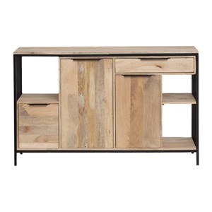 Buffet en bois de manguier et métal