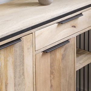 Buffet en bois de manguier et métal