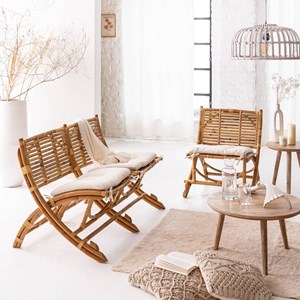 Fauteuil cinéma en rotin 1 place mayeul