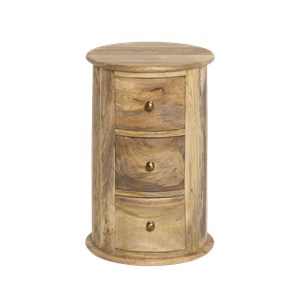 Table de chevet en bois de manguier