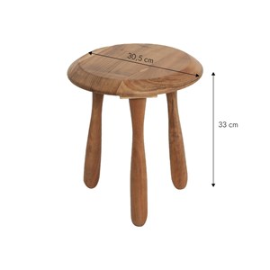 Tabouret en bois d'acacia