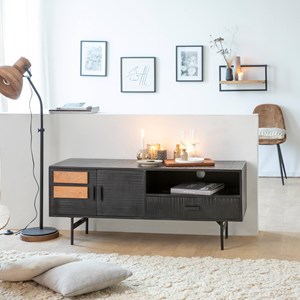 Etagère murale en bois de manguier