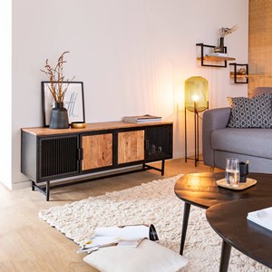 Etagère murale en bois de manguier