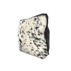 Pochette en cuir et peau de vache