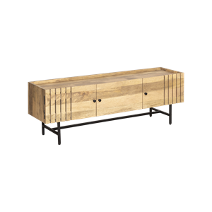 Meuble tv en bois de manguier et métal