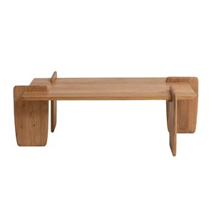 Table basse rectangle en bois d'acacia