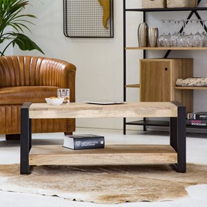 Table basse en bois de manguier 100 cm