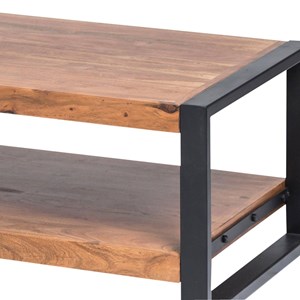 Table basse en bois d'acacia 120 cm