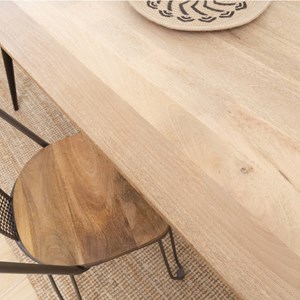 Table à manger avec allonges en bois