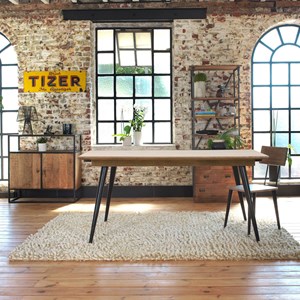 Table à manger avec allonges en bois