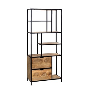 Etagère en bois de manguier et métal