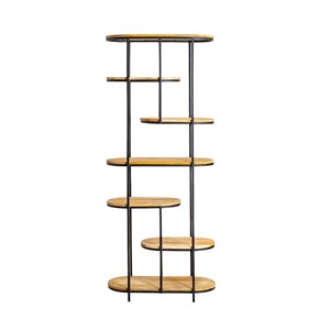 Etagère en bois de manguier et métal