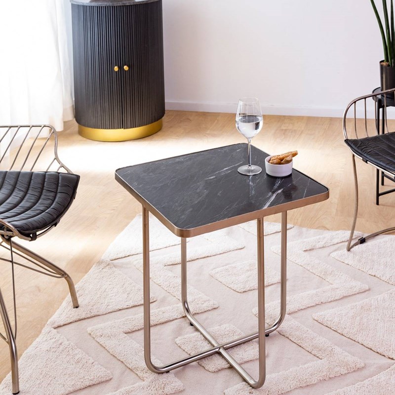 Made In Meubles - Bout de canape en marbre