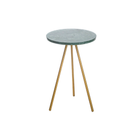 Bout de canapé en marbre vert