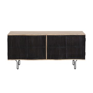 Meuble tv bois de manguier et métal