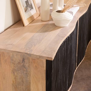 Meuble tv bois de manguier et métal