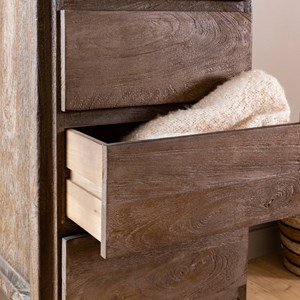 Chiffonnier en bois de manguier