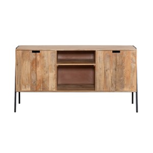 Meuble sous vasque en bois et métal