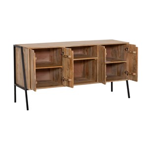 Meuble sous vasque en bois et métal