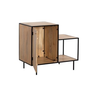 Meuble sous vasque en bois et métal