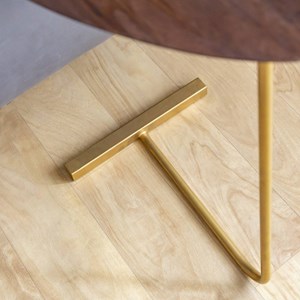 Bout de canapé en bois de manguier et mé