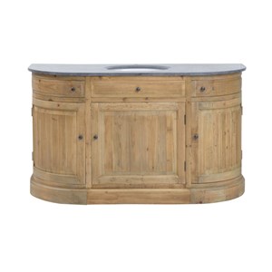 Meuble sous vasque en bois recyclé