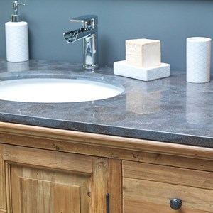 Meuble sous vasque en bois recyclé