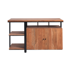 Meuble salle de bain en bois et métal