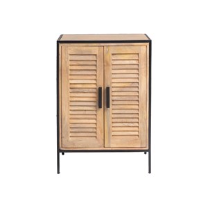 Meuble sous vasque en bois et métal