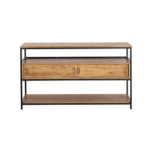 Meuble sous vasque en bois et métal