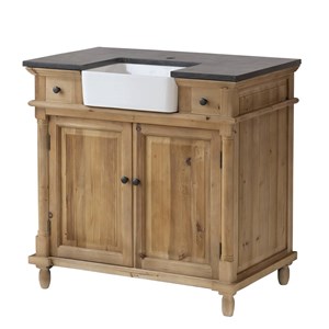 Meuble sous vasque en bois recyclé paz