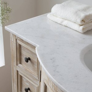 Meuble salle de bain en pin recyclé