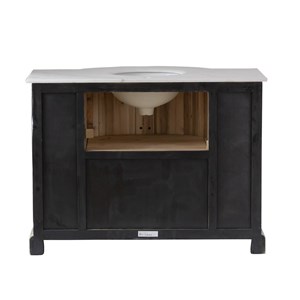 Meuble salle de bain en pin recyclé