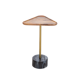 Bout de canapé triangle en marbre